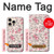 S3095 Motif Rose millésimé Etui Coque Housse pour iPhone 16 pro max