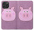 S3269 Porc Dessin animé Etui Coque Housse pour iPhone 16 pro max