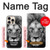 S3372 Lion Visage Etui Coque Housse pour iPhone 16 pro max
