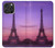 S3447 Paris Eiffel Le coucher du soleil Etui Coque Housse pour iPhone 16 pro max