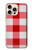 S3535 Rouge vichy Etui Coque Housse pour iPhone 16 pro max