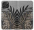 S3692 Feuilles de palmier gris noir Etui Coque Housse pour iPhone 16 pro max