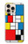 S3814 Composition de dessin au trait Piet Mondrian Etui Coque Housse pour iPhone 16 pro max