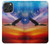 S3841 Pygargue à tête blanche volant dans un ciel coloré Etui Coque Housse pour iPhone 16 pro max