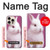 S3870 Mignon bébé lapin Etui Coque Housse pour iPhone 16 pro max
