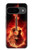 S0415 Graver guitare feu Etui Coque Housse pour Google Pixel 9