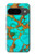 S2688 Aqua Copper Turquoise Graphic Gemme Etui Coque Housse pour Google Pixel 9
