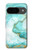 S3399 Vert Marbre Imprimer Graphique Etui Coque Housse pour Google Pixel 9