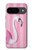 S3805 Flamant Rose Pastel Etui Coque Housse pour Google Pixel 9