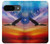 S3841 Pygargue à tête blanche volant dans un ciel coloré Etui Coque Housse pour Google Pixel 9