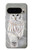 S1566 Milou Blanc Chouette Chouette Etui Coque Housse pour Google Pixel 9 Pro