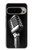 S1672 Rétro Musique Jazz Microphone Etui Coque Housse pour Google Pixel 9 Pro