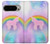 S3070 Arc en ciel pastel ciel Licorne Etui Coque Housse pour Google Pixel 9 Pro
