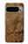 S3456 Papier Steampunk Horloge millésimé Etui Coque Housse pour Google Pixel 9 Pro