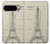 S3474 Dessin Architectural Eiffel Etui Coque Housse pour Google Pixel 9 Pro