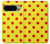 S3526 Rouge tache à pois Etui Coque Housse pour Google Pixel 9 Pro