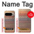 S3752 Motif de tissu en zigzag imprimé graphique Etui Coque Housse pour Google Pixel 9 Pro