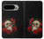 S3753 Roses de crâne gothique sombre Etui Coque Housse pour Google Pixel 9 Pro