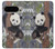 S3793 Peinture de neige mignon bébé panda Etui Coque Housse pour Google Pixel 9 Pro