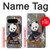 S3793 Peinture de neige mignon bébé panda Etui Coque Housse pour Google Pixel 9 Pro