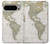 S0604 Carte du monde Etui Coque Housse pour Google Pixel 9 Pro XL
