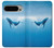 S0843 Baleine bleue Etui Coque Housse pour Google Pixel 9 Pro XL