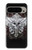 S1434 Crâne Tatouage Motard Aile Etui Coque Housse pour Google Pixel 9 Pro XL