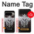S1434 Crâne Tatouage Motard Aile Etui Coque Housse pour Google Pixel 9 Pro XL