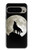 S1981 Loup hurlant à la lune Etui Coque Housse pour Google Pixel 9 Pro XL