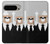 S3557 Ours en Costume Noir Etui Coque Housse pour Google Pixel 9 Pro XL