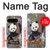 S3793 Peinture de neige mignon bébé panda Etui Coque Housse pour Google Pixel 9 Pro XL
