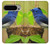 S3839 Oiseau bleu du bonheur Oiseau bleu Etui Coque Housse pour Google Pixel 9 Pro XL