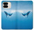 S0843 Baleine bleue Etui Coque Housse pour Google Pixel 9 Pro Fold