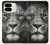 S1352 Lion Visage Etui Coque Housse pour Google Pixel 9 Pro Fold