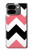 S1849 Rose Noir Chevron Zigzag Etui Coque Housse pour Google Pixel 9 Pro Fold