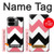 S1849 Rose Noir Chevron Zigzag Etui Coque Housse pour Google Pixel 9 Pro Fold