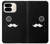 S1946 Sir Mustache Minimalisme Etui Coque Housse pour Google Pixel 9 Pro Fold