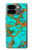 S2688 Aqua Copper Turquoise Graphic Gemme Etui Coque Housse pour Google Pixel 9 Pro Fold