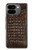 S2850 Imprimé alligator marron Peau graphique Etui Coque Housse pour Google Pixel 9 Pro Fold