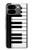 S3078 Noir et blanc Clavier de piano Etui Coque Housse pour Google Pixel 9 Pro Fold