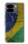 S3297 Brésil Drapeau graphique Football Millésime Etui Coque Housse pour Google Pixel 9 Pro Fold