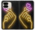 S3512 Mignon Mini coeur Néon graphique Etui Coque Housse pour Google Pixel 9 Pro Fold