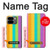 S3678 Vertical arc-en-ciel coloré Etui Coque Housse pour Google Pixel 9 Pro Fold