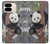S3793 Peinture de neige mignon bébé panda Etui Coque Housse pour Google Pixel 9 Pro Fold