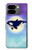 S3807 Killer Whale Orca Lune Pastel Fantaisie Etui Coque Housse pour Google Pixel 9 Pro Fold
