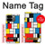 S3814 Composition de dessin au trait Piet Mondrian Etui Coque Housse pour Google Pixel 9 Pro Fold