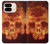 S3881 Crâne de feu Etui Coque Housse pour Google Pixel 9 Pro Fold