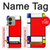 S0157 Composition Rouge Bleu Jaune Etui Coque Housse pour Motorola Edge (2023), Edge 40