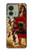 S0817 indien rouge Etui Coque Housse pour Motorola Edge (2023), Edge 40