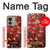 S2414 Rouge Fleur amandier Van Gogh Etui Coque Housse pour Motorola Edge (2023), Edge 40